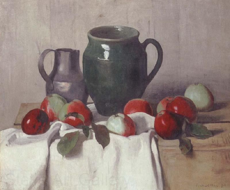 Felix Vallotton Still life with Jug and Apples Germany oil painting art